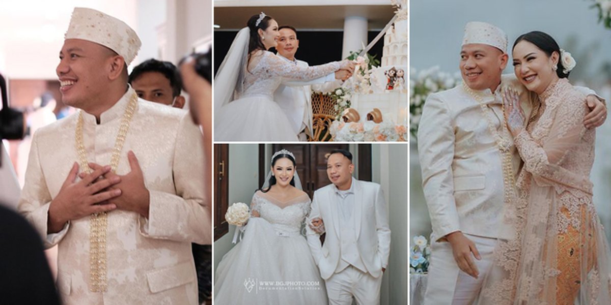 10 Potret Bahagia Vicky Prasetyo and Kalina Ocktaranny on Their Wedding Day, From Akad to Reception