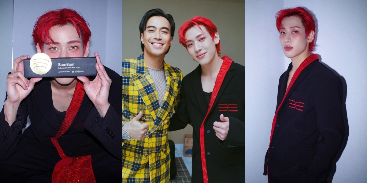 10 Portraits of BamBam GOT7 Becoming More Local in Indonesia, Close with VIDI on the Stage of Spotify Wrapped Live 2023 - Enjoy Eating Chicken Pecel