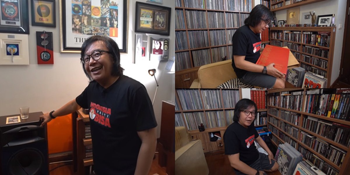 10 Photos of Collection Items in Ari Lasso's Studio, From 1200 Vinyl Records to Rare Books Containing Bung Karno's Artworks