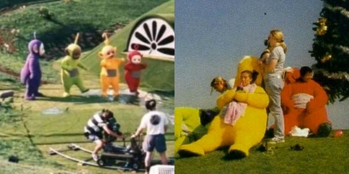 10 Behind The Scenes Photos of Teletubbies Shooting, Complete with Legendary Locations