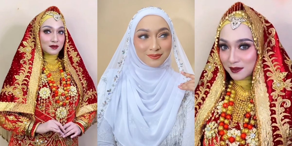 10 Portraits of Bella Fawzi, Daughter of Marissa Haque, as a 'Bride', Stunning in Koto Gadang Outfit - Malay Hijab