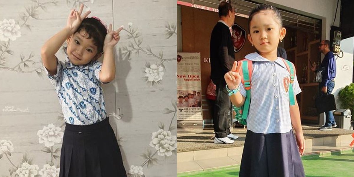 10 Photos of Bilqis, Ayu Ting Ting's Daughter, Wearing School Uniform, Cute and Adorable