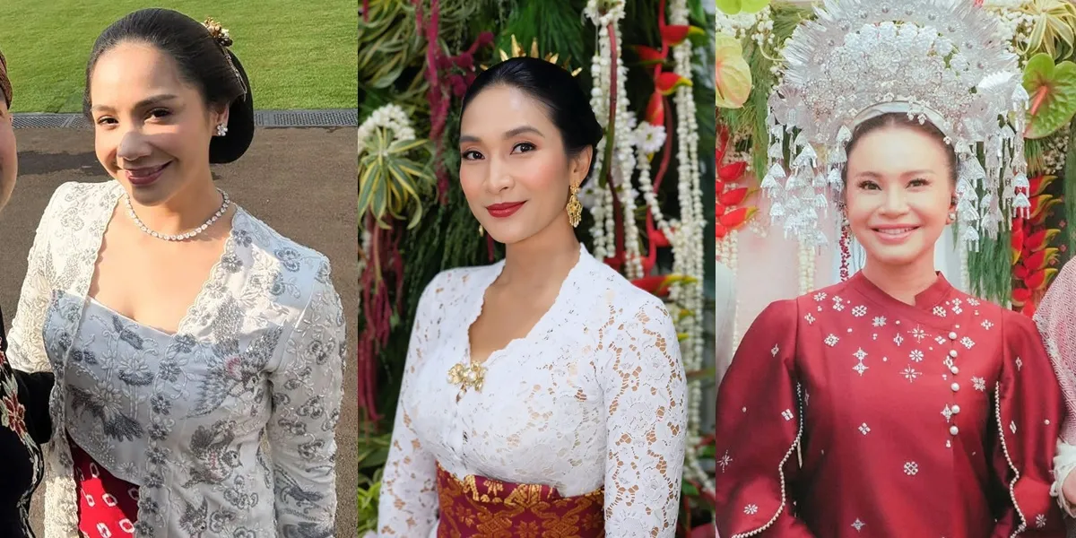 11 Beautiful Portraits of Artists at the 80th Anniversary of Indonesian Independence at the Merdeka Palace, Including Nagita Slavina and Rossa