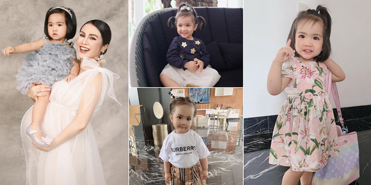 10 Beautiful Photos of Baby Briell, Momo Geisha's Daughter Who Likes to Wear Branded Clothes like a Little Socialite