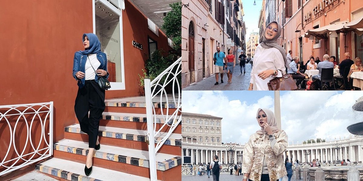 10 Beautiful Photos of Olla Ramlan During Her Vacation in Italy, Her Outfits are Elegant and Luxurious!