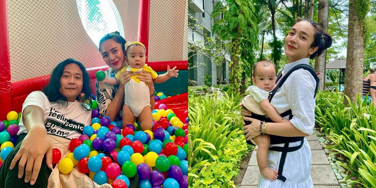 10 Photos of Dea Ananda Bringing Baby Sanne to Accompany Ariel Nidji's Performance, Don't Forget to Put Ear Protection - Always Compact in Taking Care of the Little One Together