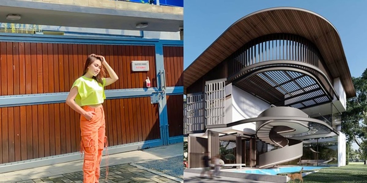 10 Portraits of Ayu Ting Ting's New House Design Revealed, Very Luxurious and Modern - Unique Facade