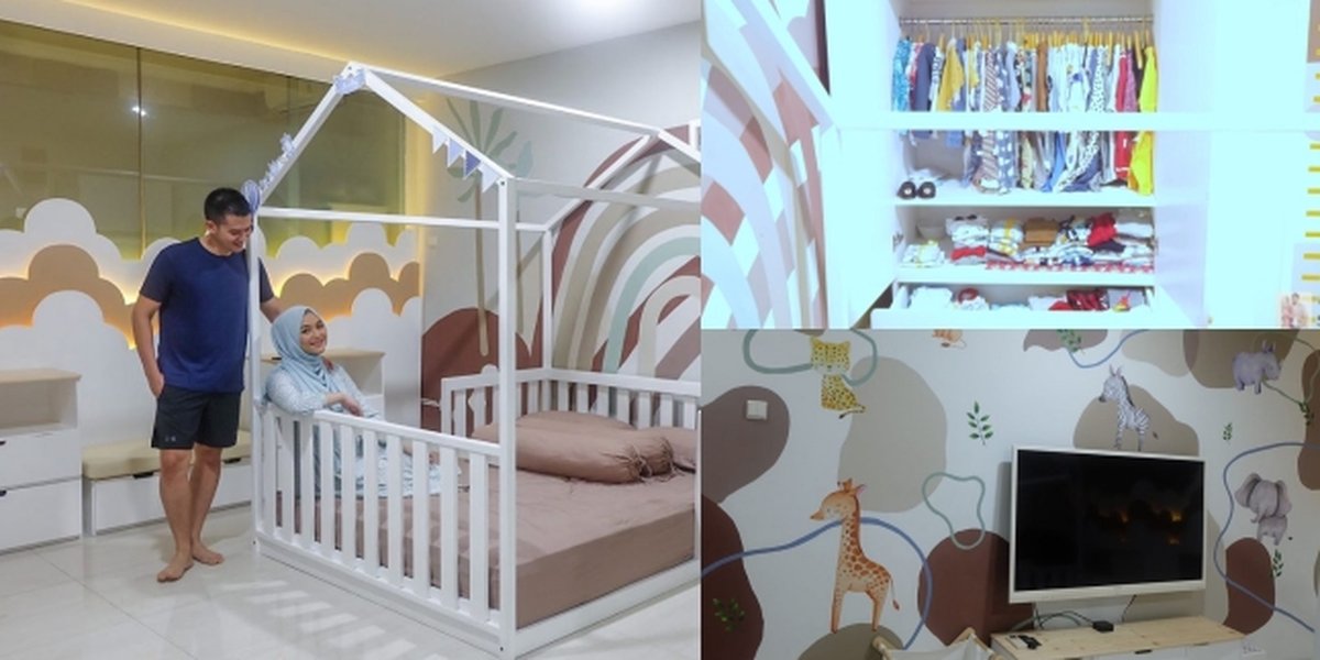 10 Photos of Baby Athar's Room Details, Citra Kirana and Rezky Aditya's Child, Safari Theme - There is a Special Small Clothes Cabinet