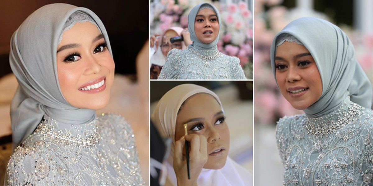 10 Beautiful and Natural Makeup Details of Lesti's Engagement, Soft and Glamorous!