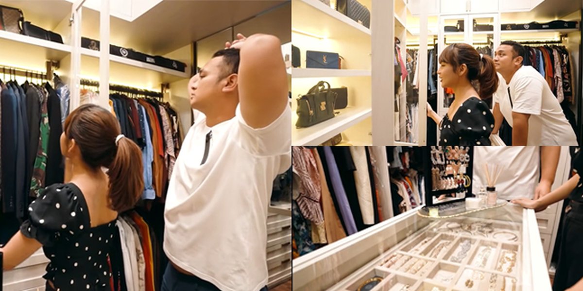 10 Photos of Gilang Dirga and Adiezty Fersa's Newly Renovated Walk In Closet, Now Filled with Luxury Items from Famous Brands