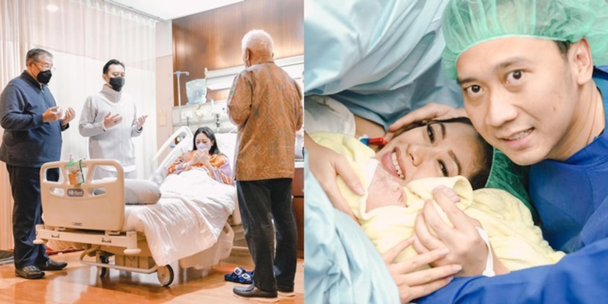 10 Pictures of the Moment Aliya Rajasa Gives Birth to her Fourth Child, Ibas Remains Faithful by Her Side - The Cute Face of the Little One Steals Attention