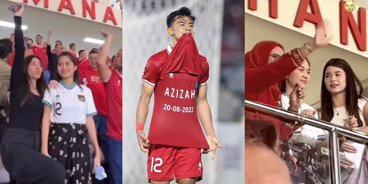 10 Moments of Azizah Salsha Blushing When She Found Out Her Name Was on Her Husband's Shirt, Pratama Arhan's Celebration After Scoring a Goal Goes Viral Again