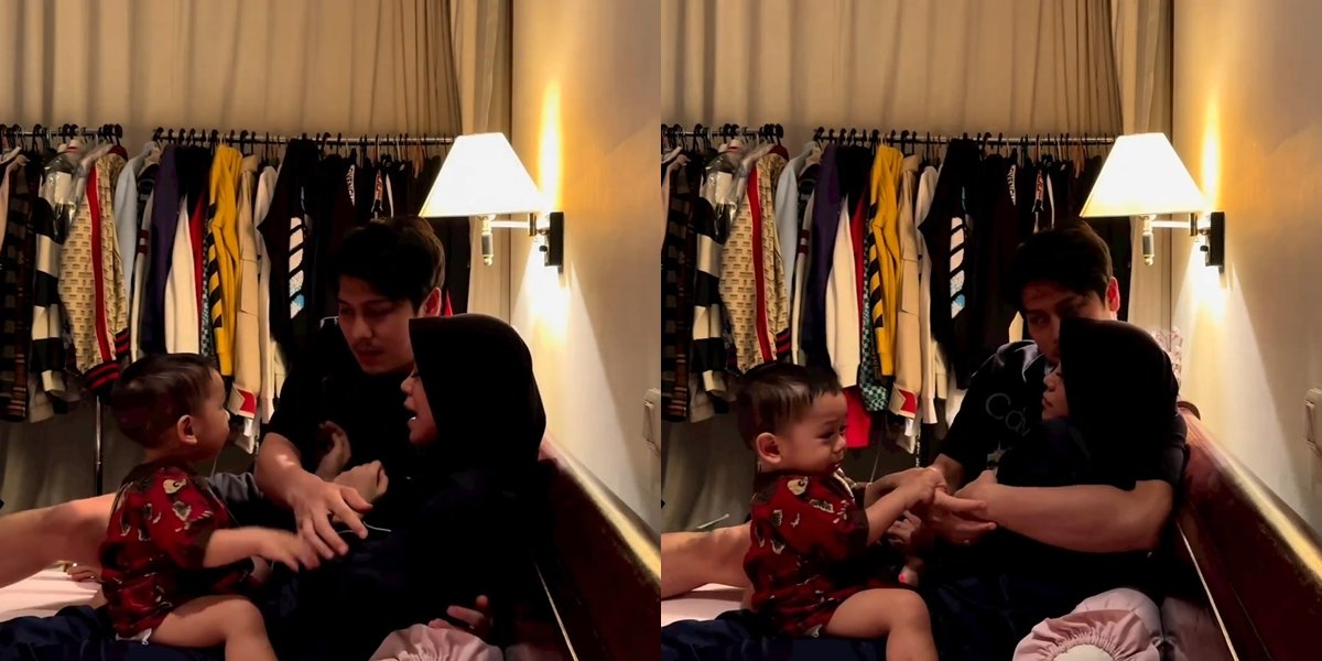10 Moments of Baby Fatih Starting to Get Possessive Towards Lesti Kejora, Crying When His Mother is Hugged by Rizky Billar