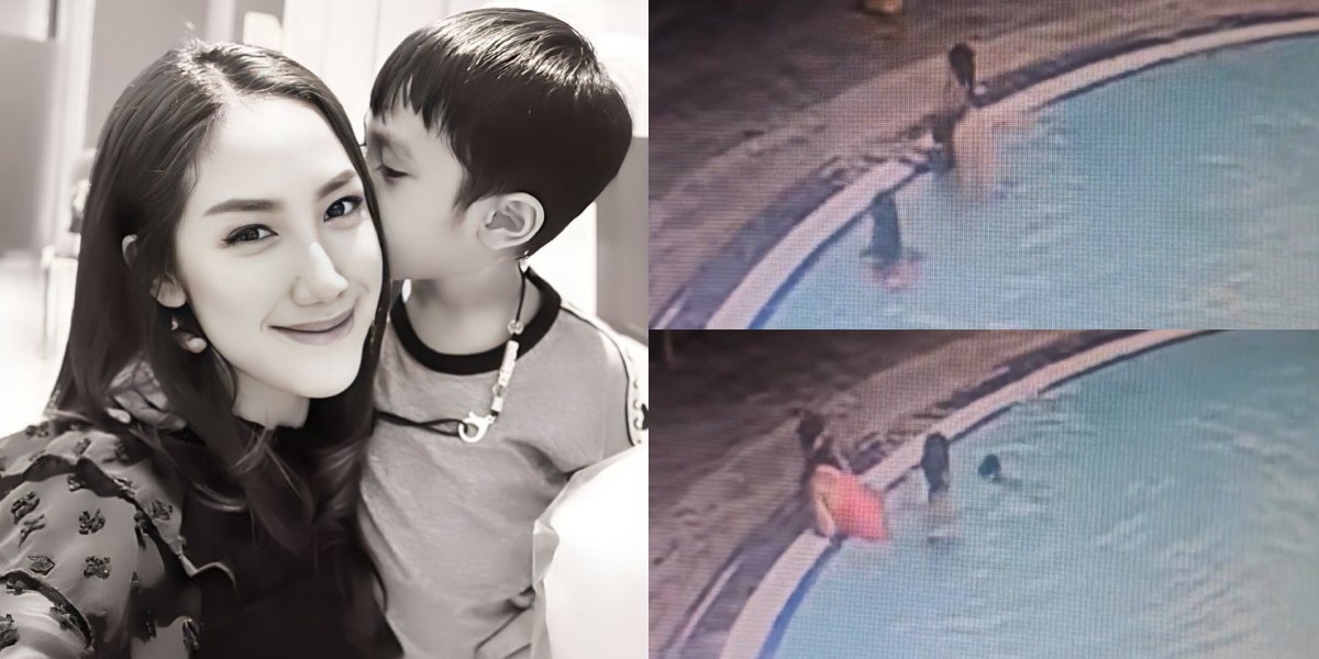 10 Portraits of Dante's Last Moments in the Swimming Pool Recorded by CCTV, Allegedly Drowned by Tamara Tyasmara's Lover