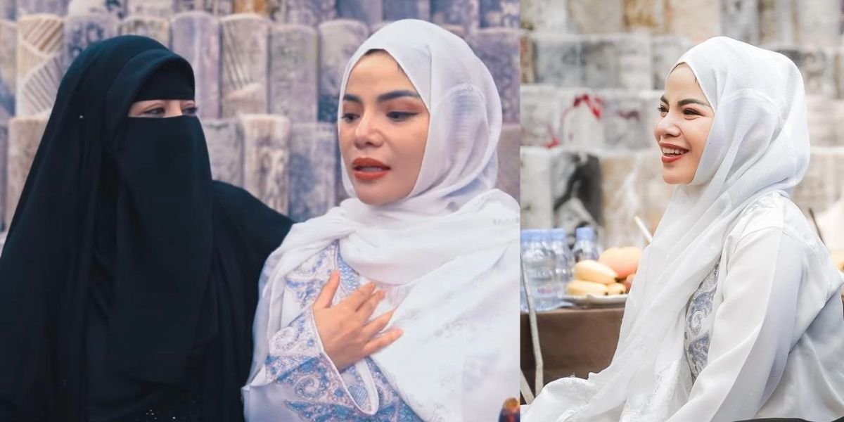 10 Photos of Dinar Candy Transforming into a Study Group Leader, Her Appearance with Hijab is Stunning!