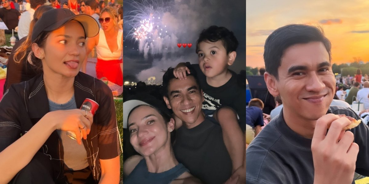 10 Photos of Enzy Storia Celebrating American Independence Day at 'Monas', Showing Affection with Her Husband - Their New Status that Makes Netizens Jealous
