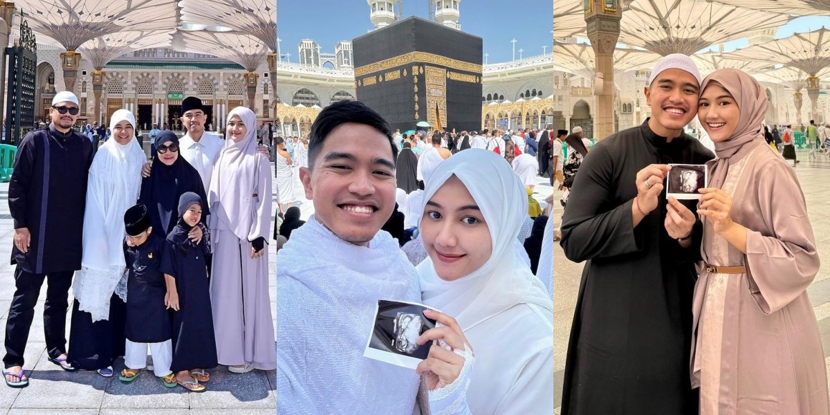 10 Portraits of Erina Gudono, Kaesang Pangarep's Wife, Announcing the Pregnancy of Their First Child During Umrah, Proudly Showing Ultrasound Photo in front of the Ka'bah