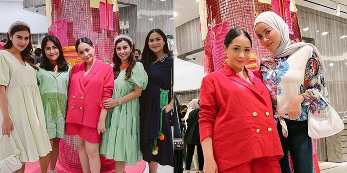 10 Portraits of Celebrities Fashion at the Opening Event of Nagita Slavina Fashion Brand, Bright and Cheerful Accents - Attended by the Daughter of Former PLN CEO