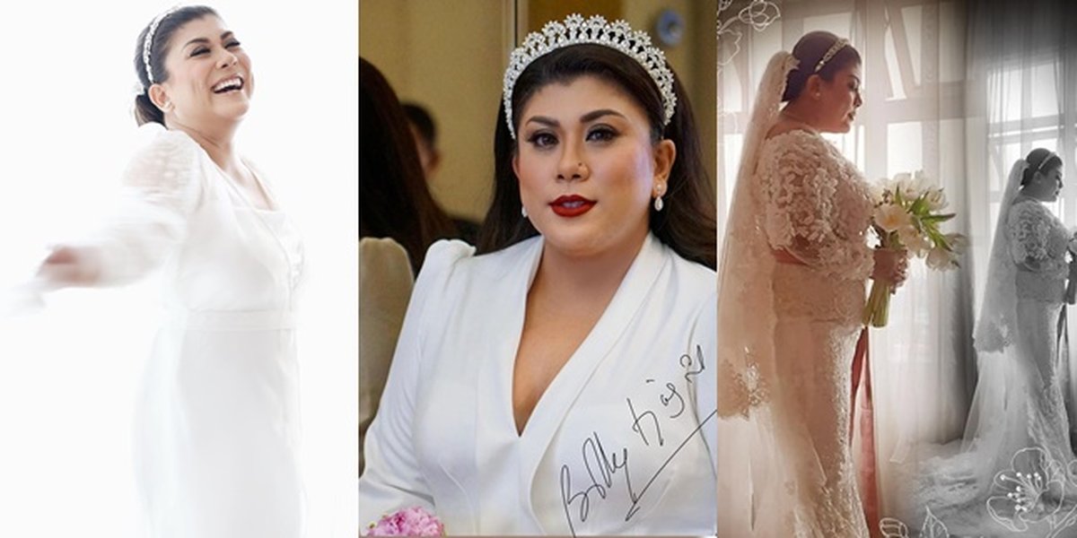 10 Portraits of Regina Ivanova's Wedding Dress 'Indonesian Idol', Beautiful in White