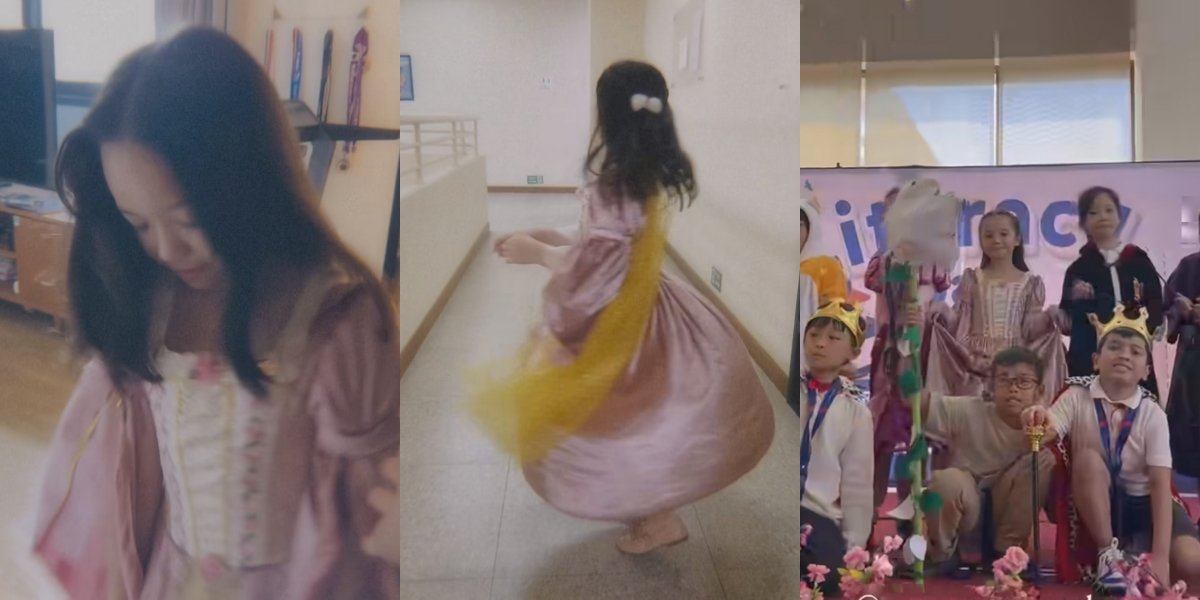 10 Photos of Gempi as a Princess at School Event, Cute and Adorable - Gisella Anastasia Kisses Gempi's Hand as She Passes By