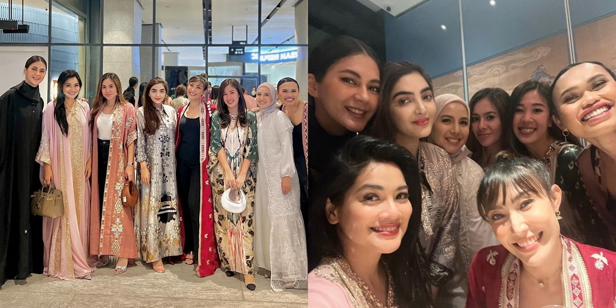 10 Photos of Geng Cendol Breaking the Fast Together, Nagita Slavina is Criticized for Wearing the Wrong Costume - Wulan Guritno Still Shows Off Body Goals Despite Wearing a Long Outer