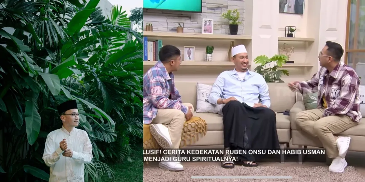 10 Portraits of Habib Usman Telling the Journey of Ruben Onsu to Become a Convert, Crying When Seeing the Ka'bah