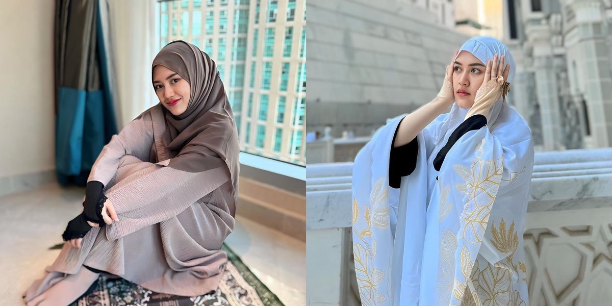 10 Portraits of Happy Asmara who are Happier After Performing Umrah, Revealing a More Peaceful Life