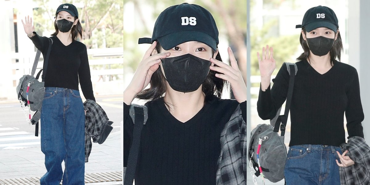 10 Potret IU at Incheon Airport, Ready to Fly to Indonesia to Greet Fans in 2024 IU H.E.R WORLD TOUR CONCERT IN JAKARTA