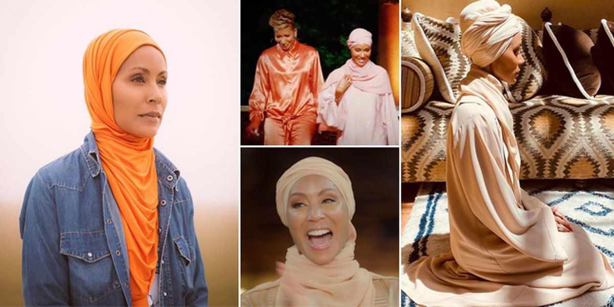 10 Portraits of Jada Pinkett, Will Smith's Wife who Causes a Stir by Wearing Hijab and Loose Dress