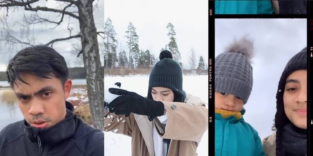 10 Potraits of Ayudia and Ditto's Family in Sweden, Playing in the Snow - Jogging with Beautiful Scenery