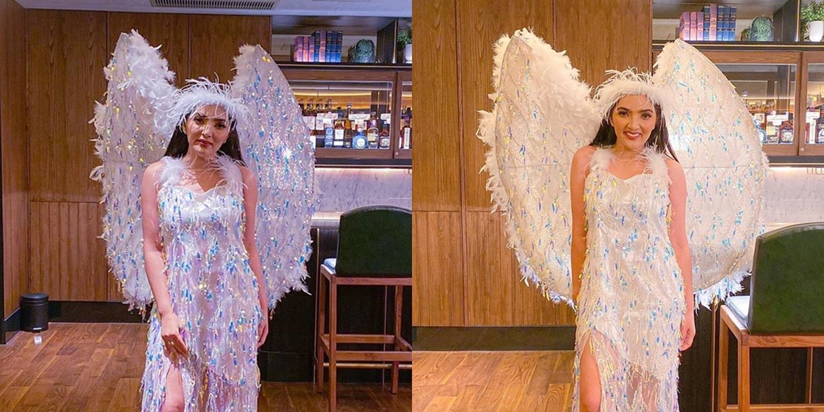 10 Portraits of Ashanty's 35th Birthday Celebration, Dressing Up as a Halloween Party Angel