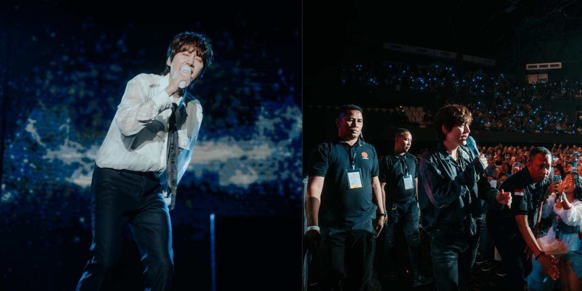 10 Portraits of Fun at the 2024 Kyuhyun Asia Tour Restart Concert in Jakarta, Covering Mahalini's Song - Exploring the Indoor Tennis