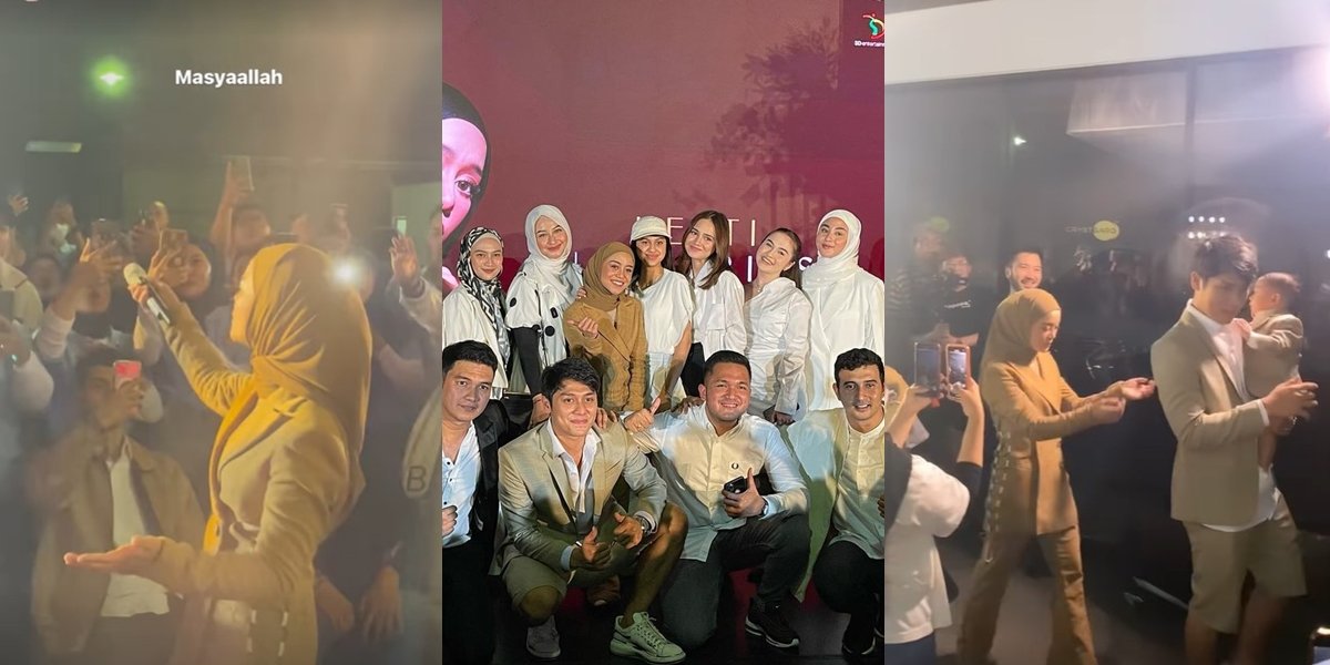 10 Photos of the Fun at Lesti's Latest Single Launch, Attended by Friends and Fellow Artists - Rizky Billar & Abang Fatih as Main Supporters