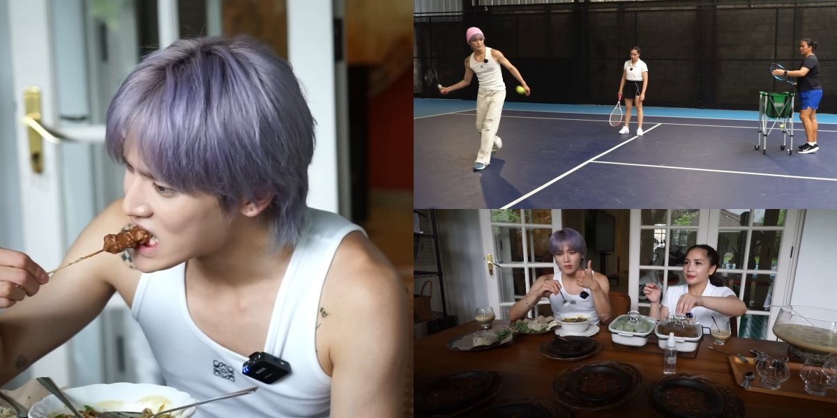 10 Photos of Taeyong NCT Having Fun Visiting Raffi Ahmad's House, Playing Tennis Against Nagita Slavina - Discover Favorite Indonesian Food