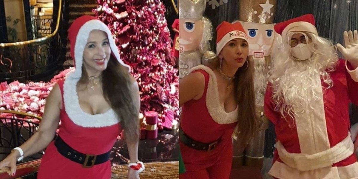 10 Portraits of Kiki Fatmala Celebrating Christmas, Beautiful and Hot in Santa Costume