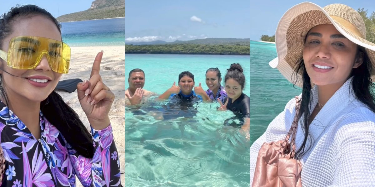 10 Pictures of Kris Dayanti's Vacation with Family in Timor Leste, Having Fun at the Beach - Still Beautiful Even with Sunburned Face