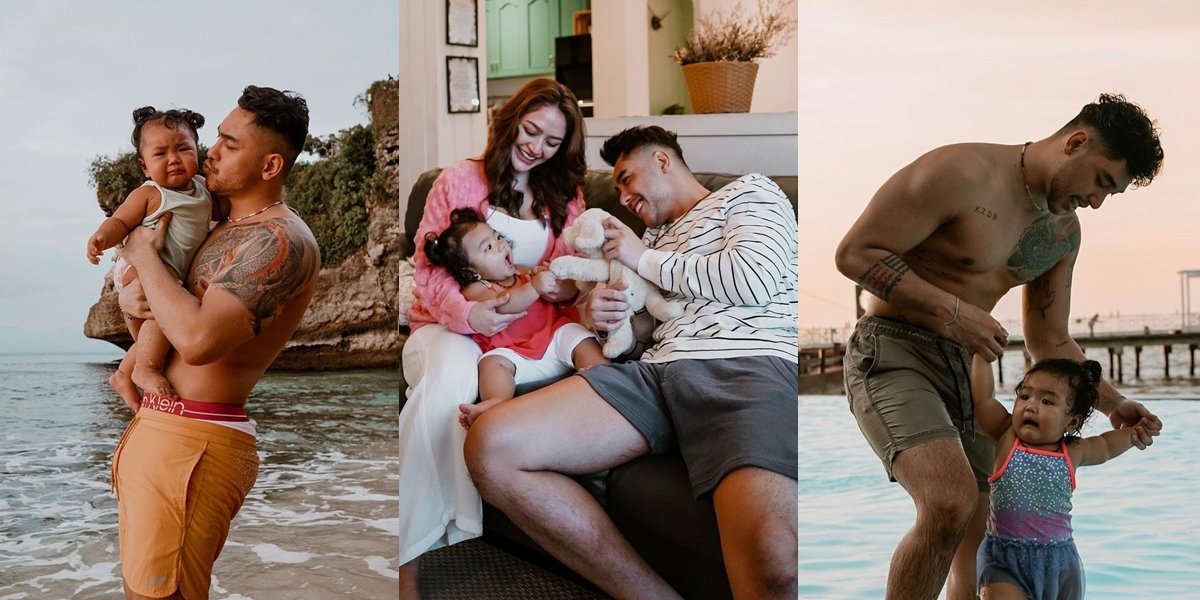 10 Photos of Krisjiana Baharudin, Siti Badriah's Younger Husband, Playing with Their Child, Exuding Hot Daddy Aura - Often Teased by Netizens