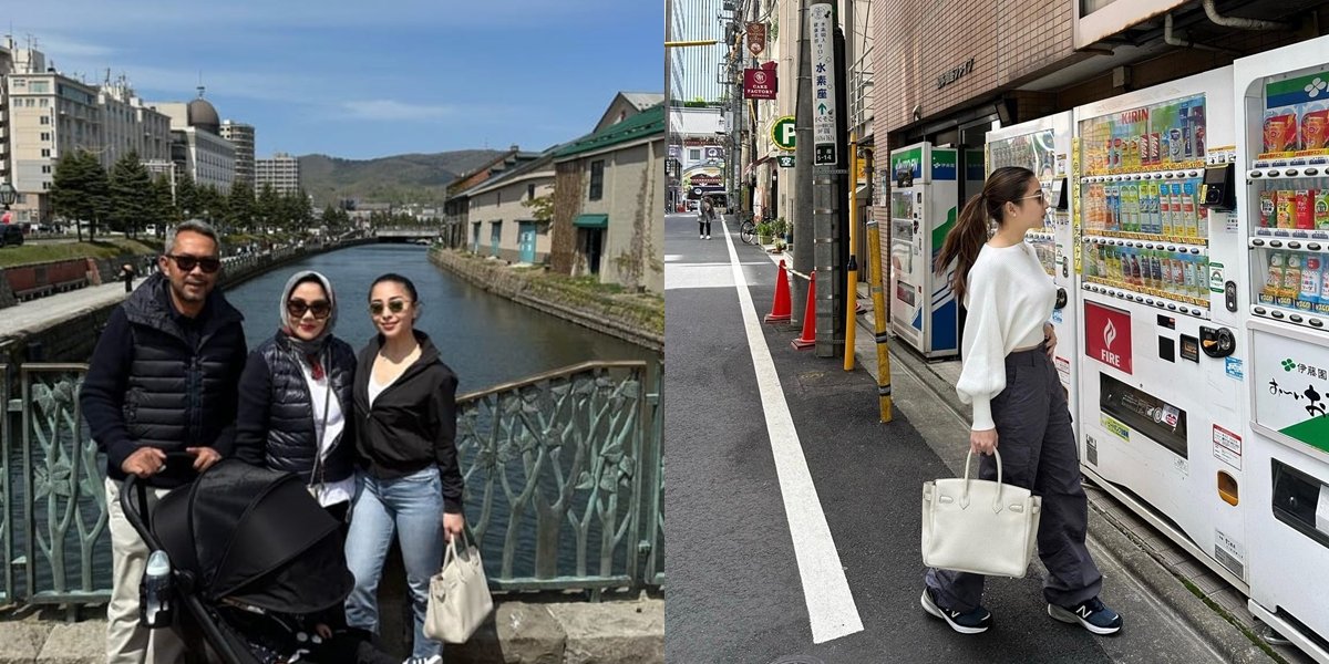 10 Photos of Nikita Willy's Vacation in Japan, Baby Izz Rides a Toy Car - Netizens Focus on the Luxury Bag Placed on the Road with Ease By Yora Febrina