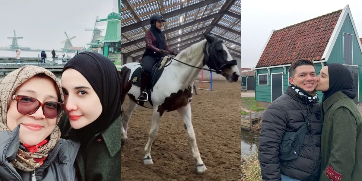 10 Pictures of Zaskia Sungkar and Irwansyah's Vacation in the Netherlands, Visiting Their Mother - Still Horseback Riding Even Abroad