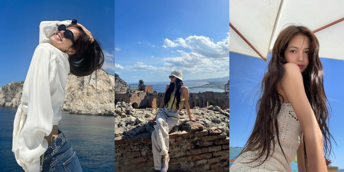 10 Portraits of Lisa BLACKPINK Rumored to be Dating While Enjoying a Vacation, Allegedly Going Together with Frederic Arnault and Family