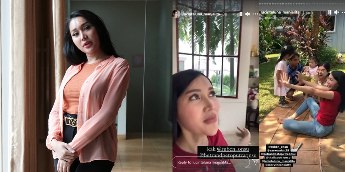 10 Photos of Lucinta Luna Visiting Ruben Onsu's House, Climbing the Roof and Dancing Wildly – Betrand Peto and Sarwendah Astonished