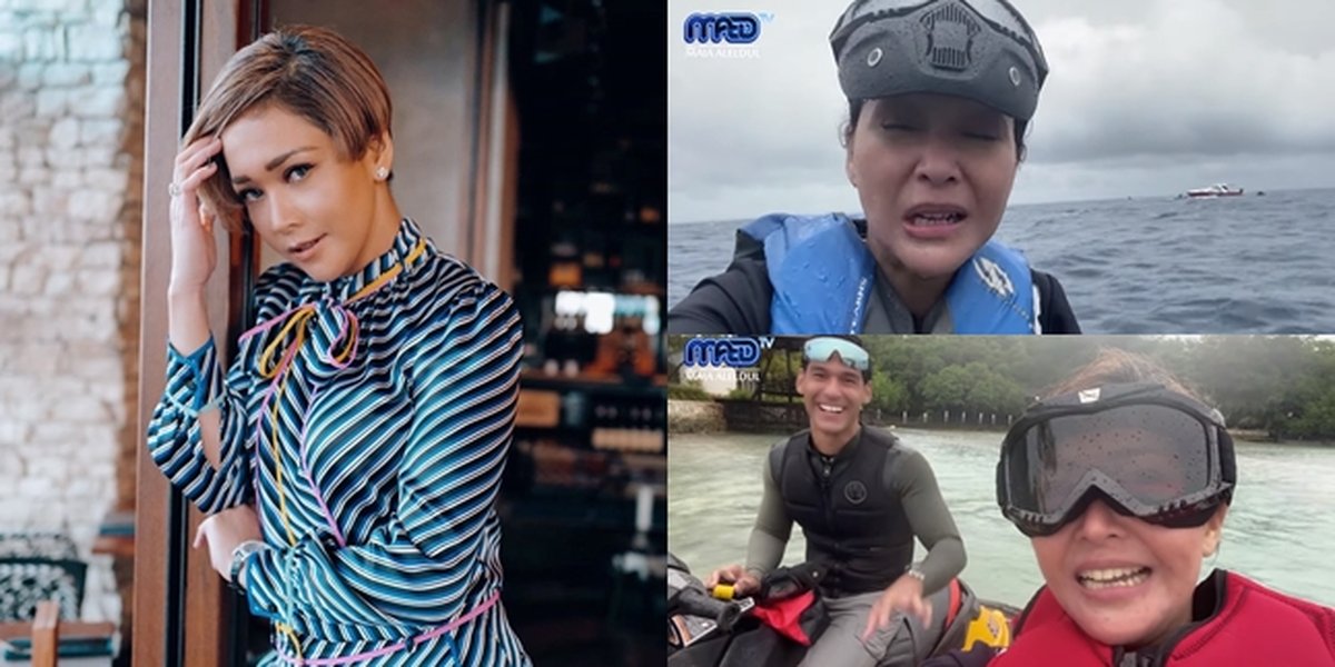 10 Photos of Maia Estianty's Vacation with Mey Chan and Richard Kyle, Getting Rained on in the Middle of the Sea - Returning on a Jetski