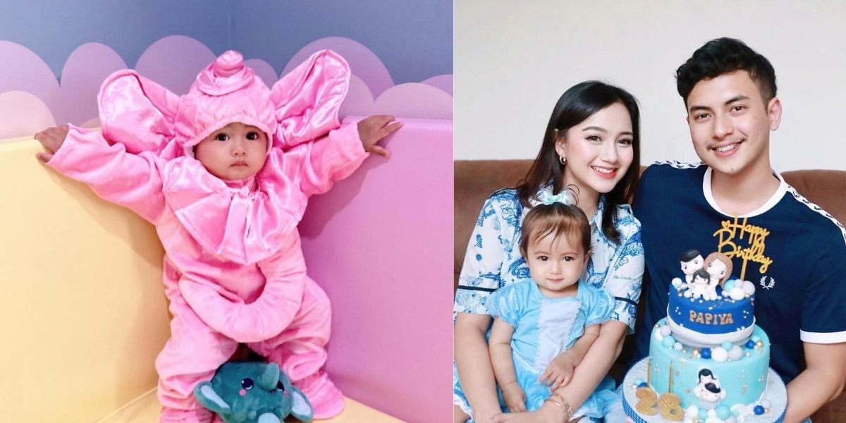 10 Adorable Pictures of Nanda Arsyinta's Celebgram Child, Nadlyne, Who is Now 10 Months Old, Cosplaying as 'Bona' the Elephant and Peacock