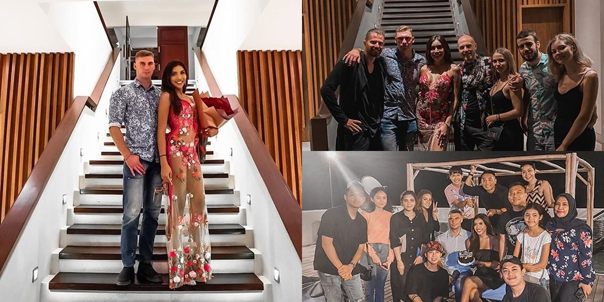 10 Photos of Millendaru Showing Affection with His Foreign Boyfriend, Celebrating Birthday in Bali - Ashanty and Mother's Presence Becomes the Highlight