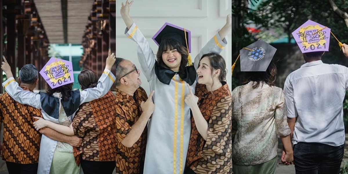 10 Portraits of Mima Shafa Putri Mona Ratuliu During Graduation, Graduated from High School with Beloved Partner - Beautiful Face Resembles Her Mother Becomes the Spotlight