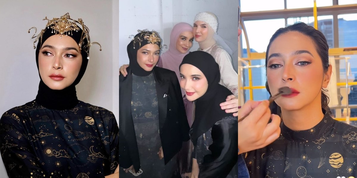 8 Portraits of Nabila Syakieb as Zaskia Sungkar's Model at PIFW 2024, Beautiful with Hijab - Turns Out It's Only 10 Minutes of Makeup