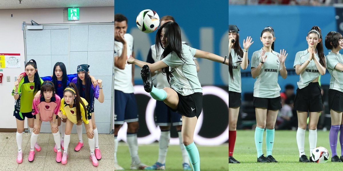 10 Photos of NewJeans at the Coupang Play Series Match, Called Suitable to be a Football Player Because of Their First Ceremonial Kick