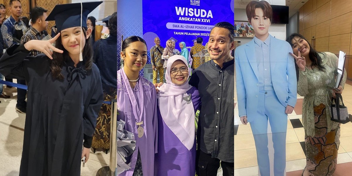 10 Portraits of Celebrity Children's Appearance at Graduation, the Beauty of Nafa Urbach's Daughter to Andre Taulany who Just Graduated Elementary School Becomes the Spotlight