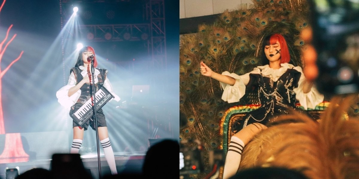 10 Photos of Isyana Sarasvati's Performance at Lexitour Surabaya, Riding Reog and Joking on Stage