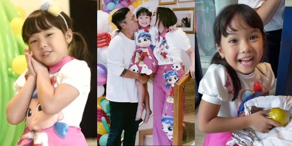 10 Photos of Gempi's 6th Birthday Celebration, Happy to be Kissed by Gading and Gisel - Receives Orange Gift from Grandmother